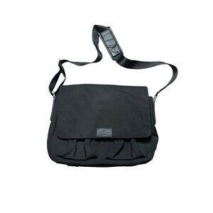 Banana Republic Nylon Leather Messenger Bag